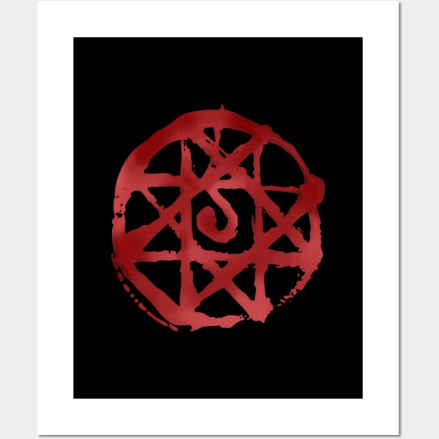 "Blood Seal" Wall Art by Vitreousvicious